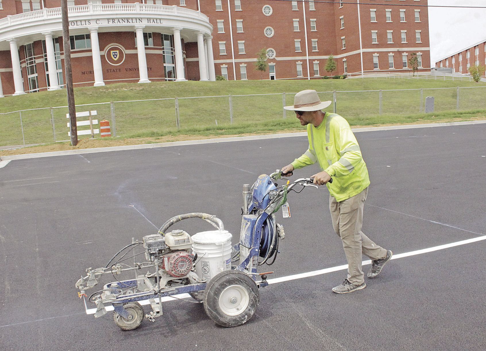 Curris parking lot striping